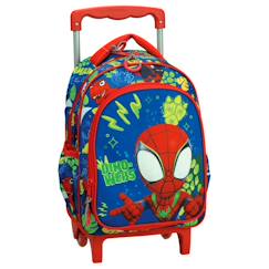 Trolley sac à dos maternelle dino-webs avec poignée télescopique spidey  - vertbaudet enfant