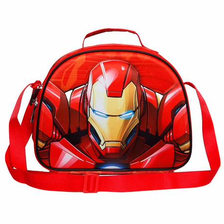 Sac gouter iron man 3d 25 cm - sac déjeuner Multicolore 1 - vertbaudet enfant 
