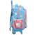 Sac à dos à roulettes enfant fille - blanche neige - licence disney Multicolore 4 - vertbaudet enfant 