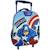 Sac à dos chariot maternelle captain america 2 compartiments 34x20x44 cm avengers Bleu / bleu / marine / bleu 1 - vertbaudet enfant 