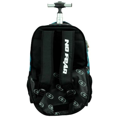Sac à dos trolley garçon no fear lion motif camouflage 48 cm Noir / bleu 3 - vertbaudet enfant 