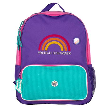 Sac à dos cm p french disorder 42 cm 2 compartiments Rose/bleu/vert 2 - vertbaudet enfant 