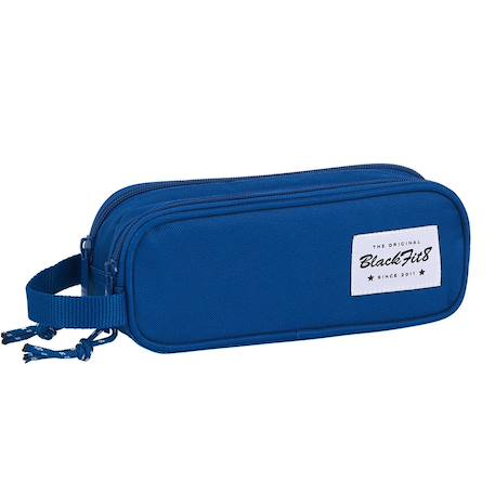 Trousse rectangulaire 2 compartiments blackfit8 original 21 cm Bleu 1 - vertbaudet enfant 
