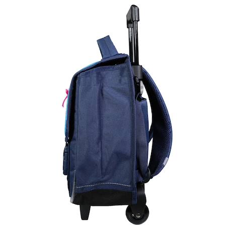 Cartable à roulettes lililou chat 38 cm trolley haut de gamme Multicolore 4 - vertbaudet enfant 