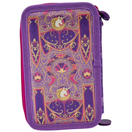 Trousse fille remplie unicorn academy imprimé licorne Blanc / violet / bleu 2 - vertbaudet enfant 