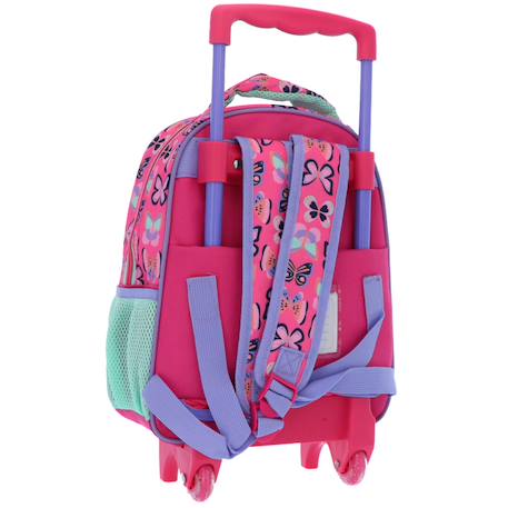 Sac à dos à roulettes must papillons life is sweet 31 cm trolley - maternelle Multicolore 4 - vertbaudet enfant 