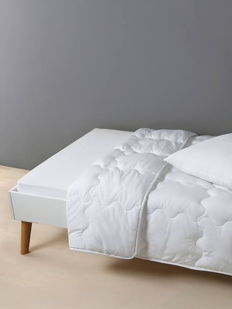 Couette microfibre tempérée effet gonflant blanc 1 - vertbaudet enfant 