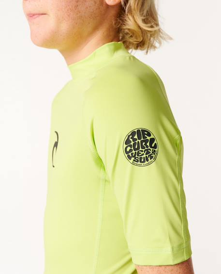 T-shirt anti-uv waves manches courtes garçon Lime 5 - vertbaudet enfant 