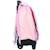Cartable à roulettes motif tropical et stitch en polyester lilo et stitch Blanc / rose / clair 2 - vertbaudet enfant 