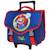 Cartable à roulettes super mario bros - 2 compartiments 41 cm Bleu / rouge 1 - vertbaudet enfant 