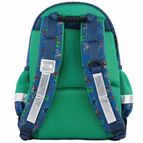 Sac à dos garçon solaire marvel comics group à 2 compartiments 41 cm Bleu / vert / gris 2 - vertbaudet enfant 