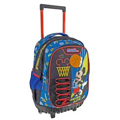 Sac à dos trolley mickey basket "never give up" 45 cm - 3 compartiments  - vertbaudet enfant