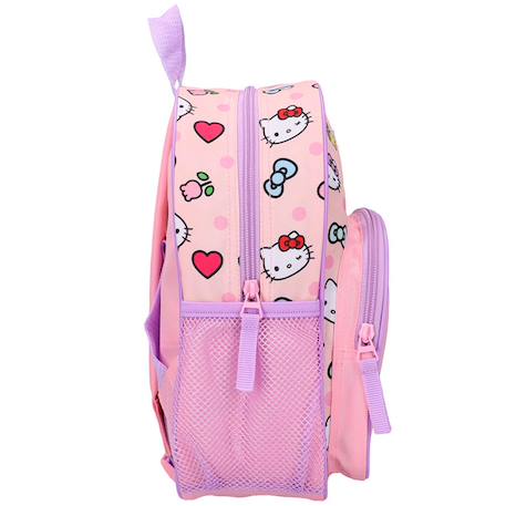 Sac à dos maternelle hello kitty 30 cm à poche zippée Blanc / rose / clair 2 - vertbaudet enfant 