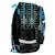 Sac à dos scolaire motif gaming matière synthétique brillante Noir / bleu / vert 3 - vertbaudet enfant 