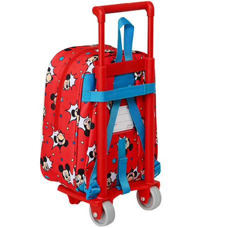 Sac à dos chariot 1 compartiment mickey 28x22x10 cm Blanc / rose / clair / blanc 3 - vertbaudet enfant 