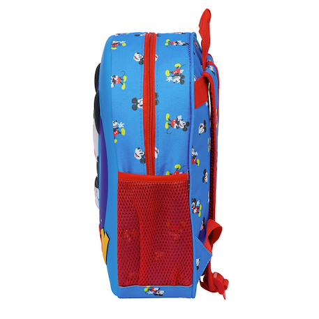 Sac à dos maternelle 3d mickey mouse 33 cm ajustable Bleu / rouge / blanc 2 - vertbaudet enfant 