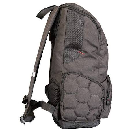 Sac à dos scolaire dwn twn polygone 43 cm rembourré zips multiples Noir 2 - vertbaudet enfant 