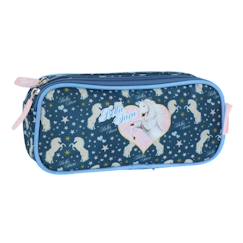 Trousse rectangulaire double compartiment textile motif cheval bella sara  - vertbaudet enfant