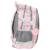 Sac à dos scolaire fille cheval 'curious and brave' avec 2 compartiments 38 cm Blanc / rose / gris 3 - vertbaudet enfant 