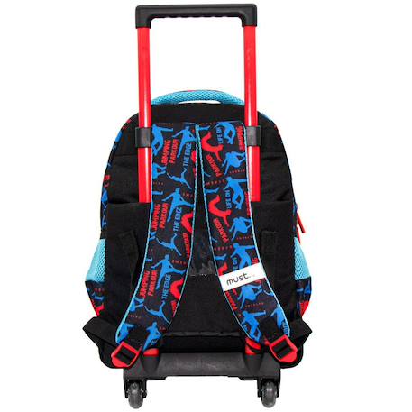 Sac à dos trolley garçon 3 compartiments sport extrême parkour 45 cm Noir / rouge / bleu 2 - vertbaudet enfant 
