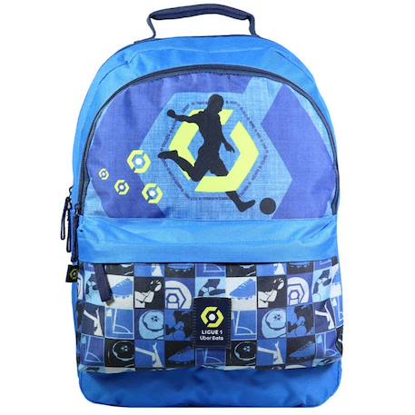 Sac à dos scolaire garçon football ligue 1 licence officielle 43 cm Bleu 4 - vertbaudet enfant 