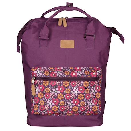 Sac à dos kip inspiration 40 cm à poche ordinateur zippée Violet foncé 2 - vertbaudet enfant 