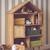 Etagère bibliothèque décor bois, 7 compartiments et 2 portes en cannage Naturel 1 - vertbaudet enfant 