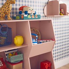 Chambre et rangement-Rangement-Meuble de rangement enfant, 3 étagères et 2 espaces de rangement