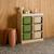 Meuble de rangement enfant 6 bacs de rangement en plastique colorés - sora Moutarde+Vert olive 7 - vertbaudet enfant 