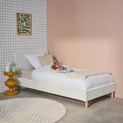 Chambre et rangement-Chambre-Lit avec sommier à lattes et tête de lit  velours côtelé (grosse côte) marlon
