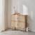 Commode enfant décor bois 4 portes en cannage Naturel 1 - vertbaudet enfant 