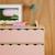 Commode enfant décor bois 3 tiroirs, pieds bois de pin - 80 x 30 x 79 cm - azur Naturel+Rose+Vert 7 - vertbaudet enfant 