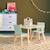 Table carrée enfant bois de pin 2 assises - judith Blanc+Rose+Vert+Vert olive 13 - vertbaudet enfant 
