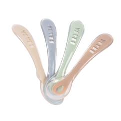 Puériculture-Repas-Lot 4 cuillères 2ème âge silicone