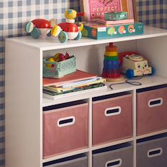 Chambre et rangement-Rangement-Meuble de rangement pour enfant camille avec 7 compartiments et 6 paniers en velours
