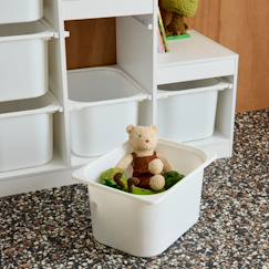 Chambre et rangement-Rangement-Meuble de rangement enfant escalier 6 bacs de rangement décor bois - sora