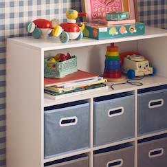 Chambre et rangement-Rangement-Meuble de rangement pour enfant camille avec 7 compartiments et 6 paniers en velours