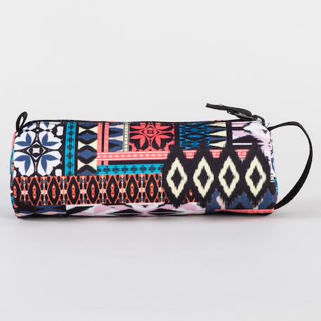 Trousse fille cylindrique en polyester recyclé Multicolore 2 - vertbaudet enfant 
