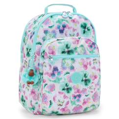 Sac à dos scolaire fille kipling seoul en tissu synthétique imprimé floral  - vertbaudet enfant