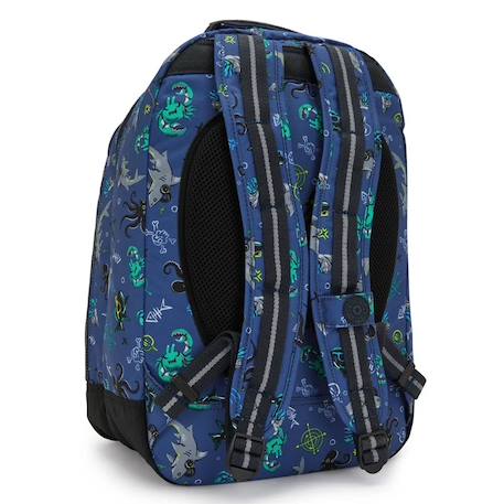Sac à dos kipling class room 43 cm (undersea party) Multicolore 4 - vertbaudet enfant 