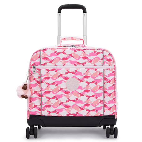 Cartable fille 4 roues kipling new storia palm 41 cm - avec compartiment pc 13 Rose 2 - vertbaudet enfant 