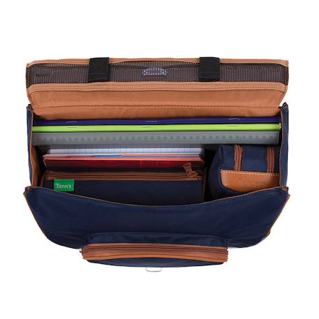Cartable maternelle cp camille – polyester recyclé imperméable Bleu / bleu / marine 4 - vertbaudet enfant 