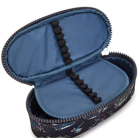 Trousse à fermeture zippée 20 cm kipling duobox jungle fun race Noir / bleu / marine / bleu 4 - vertbaudet enfant 