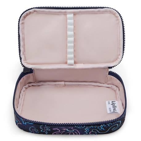 Trousse fille kipling tissu synthétique imprimé disco fish Bleu / rose 3 - vertbaudet enfant 