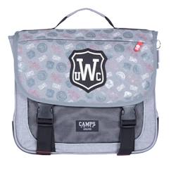Cartable camps boy 38 cm haut de gamme (logos)  - vertbaudet enfant