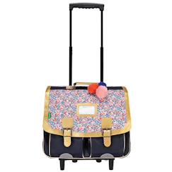 Cartable à roulettes antonia 41 cm avec système trolley 23 l  - vertbaudet enfant