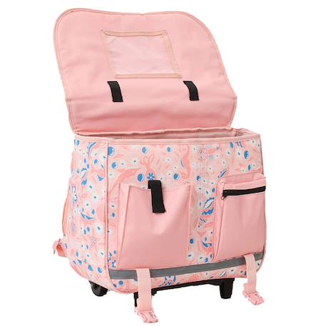 Sac à dos à roulettes fille rip curl 38 cm 2 compartiments Rose 3 - vertbaudet enfant 