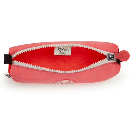 Trousse kipling freedom medium zippée 1 compartiment – 22 x 6 cm Rose fluo 3 - vertbaudet enfant 