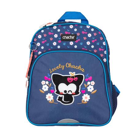 Sac à dos chacha cherry – 1 compartiment zippé – kidabord Rouge/gris/blanc/noir 2 - vertbaudet enfant 