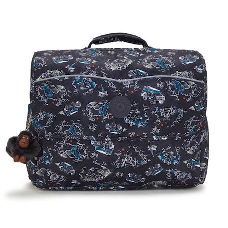 Cartable enfant kipling codie m jungle fun race 38 cm - qualité premium Noir / bleu / blanc 2 - vertbaudet enfant 